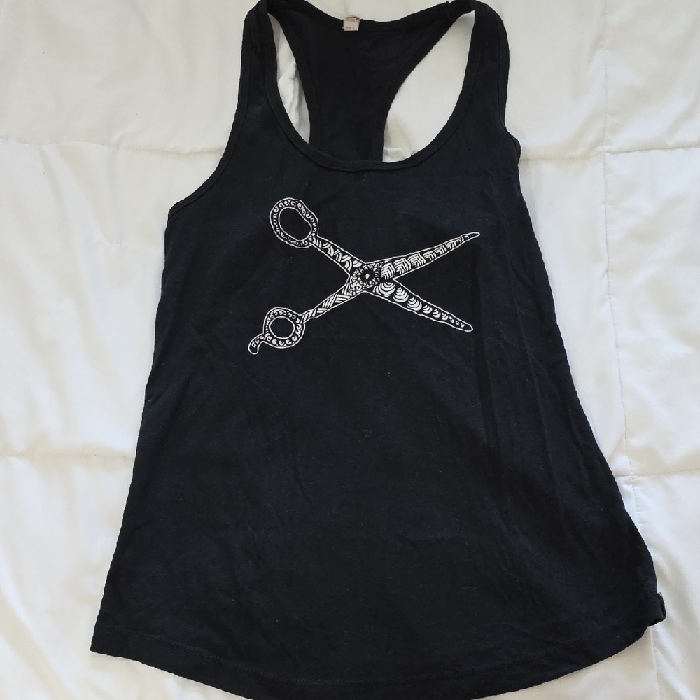 Black Graphic Women's Tank Top